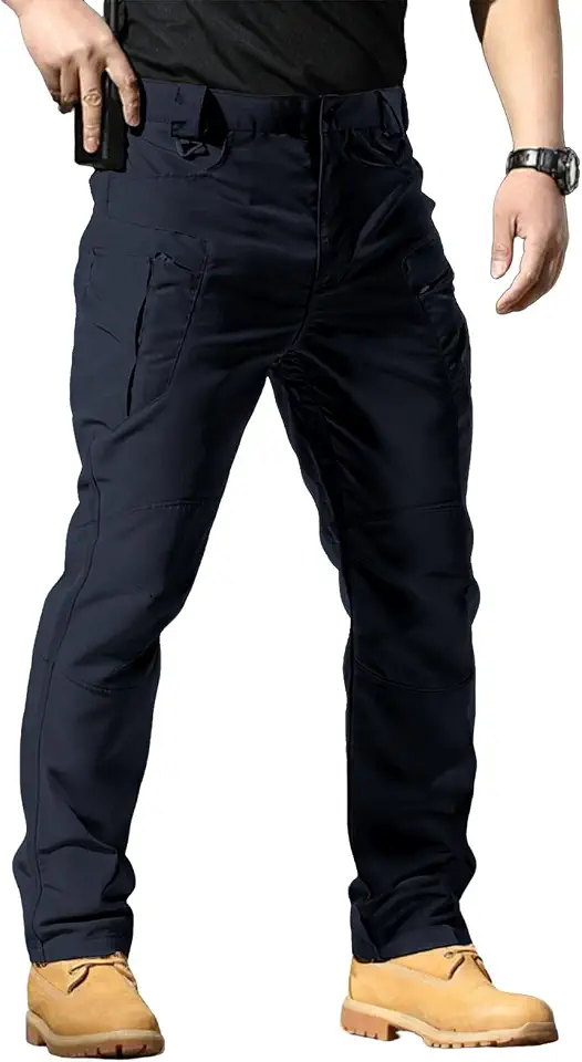 Men's Navy Blue Ripstop Cargo Pants