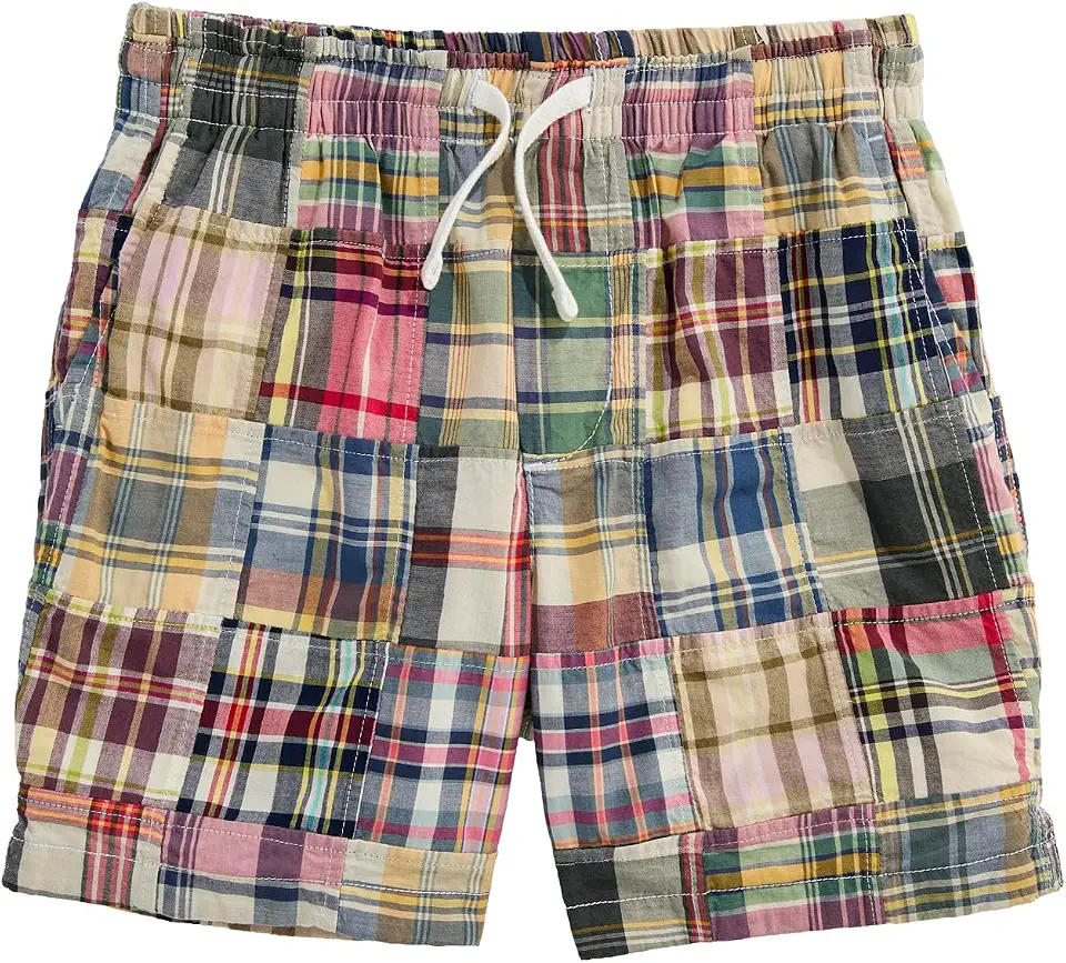 Vineyard Vines Boys' Patchwork Madras Pull-on Short