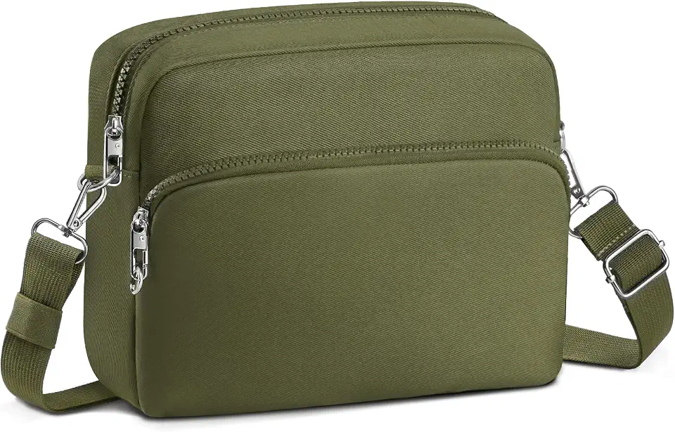 TOPEAST Anti-Theft Crossbody Travel Bag for Women Men, Lightweight Shoulder Bag Classic Design for Trip, Daily Use, Sport