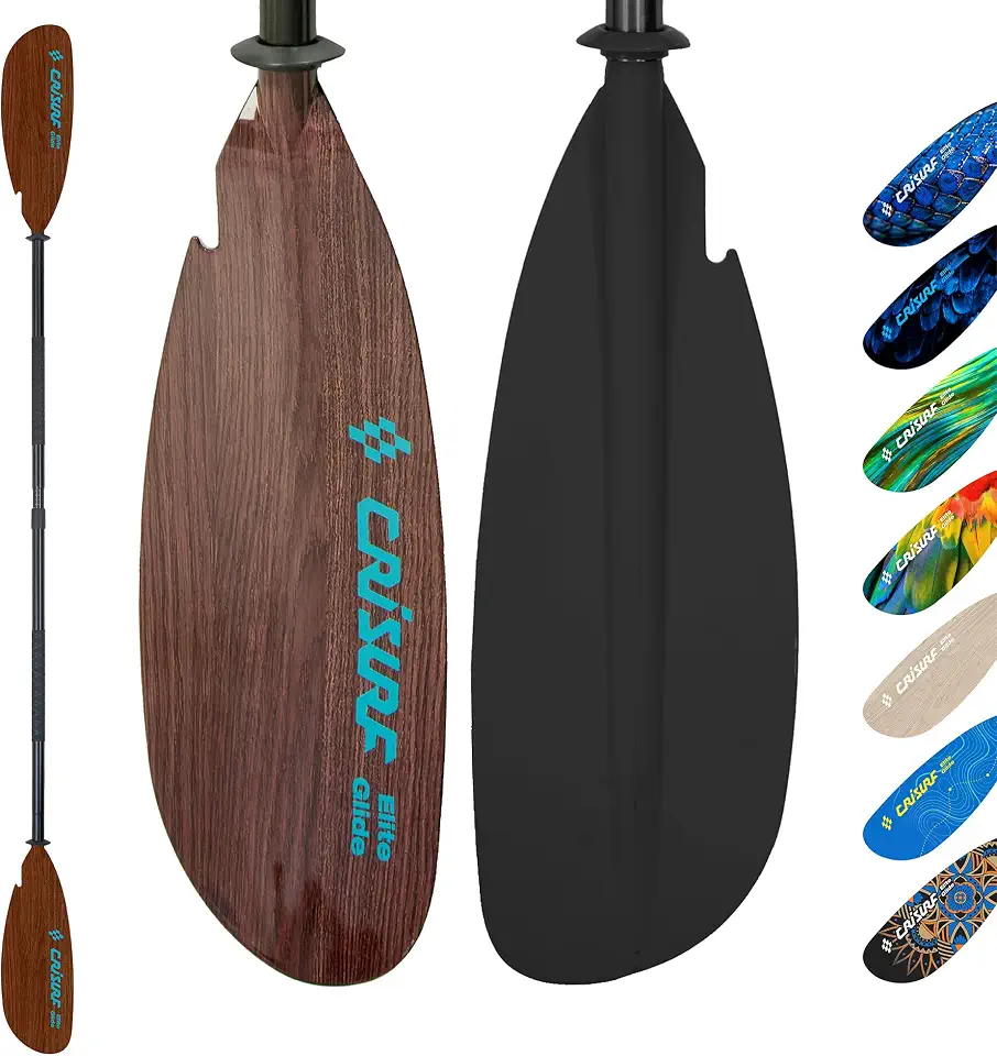 Adjustable Kayak Paddle, Detachable Lightweight Floating Oar with Ergonomic Grip and Drip Guards, Versatile Multi-Section Design for Kayaking and Paddle Boarding