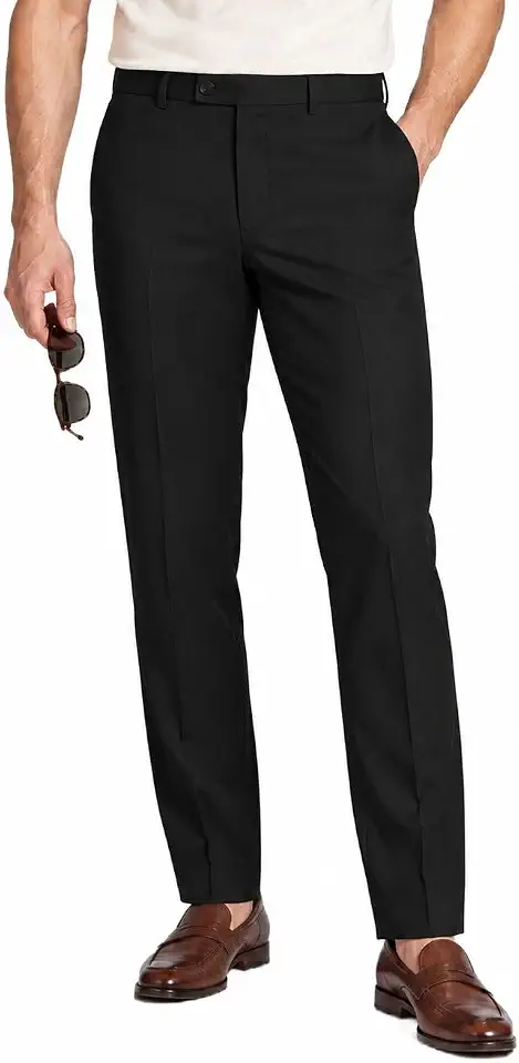 Men's Dress Pants Slim Fit Skinny Slacks Casual Business Work Suit Pants