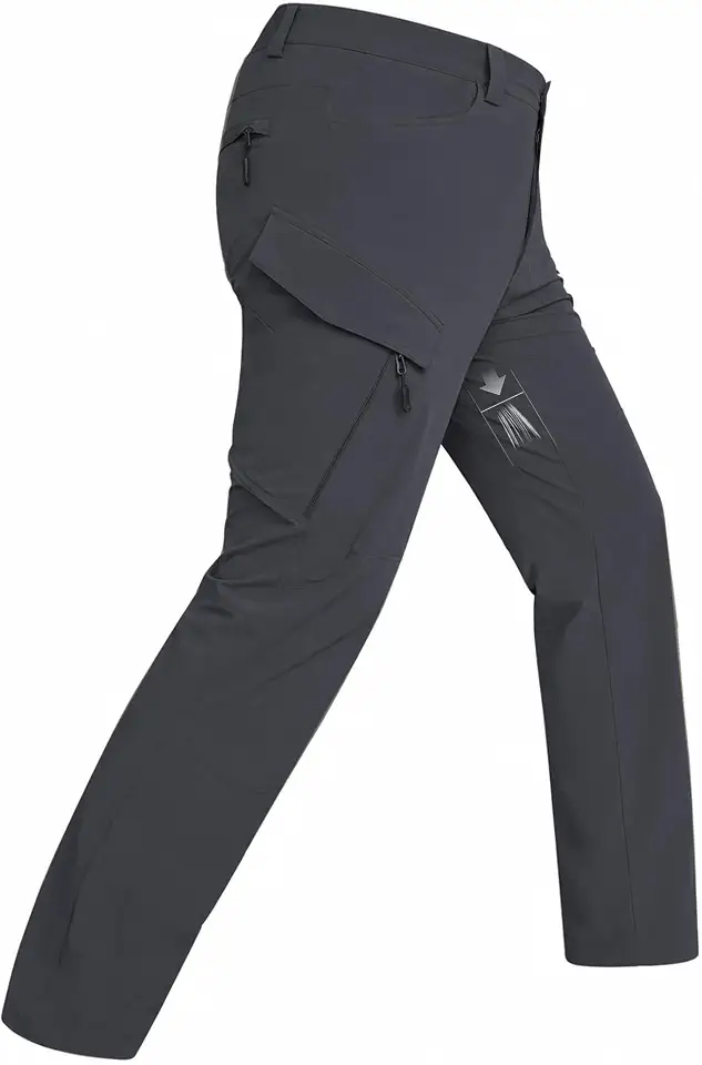Men's Hiking Pants: Lightweight Quick Dry Water-Resistant