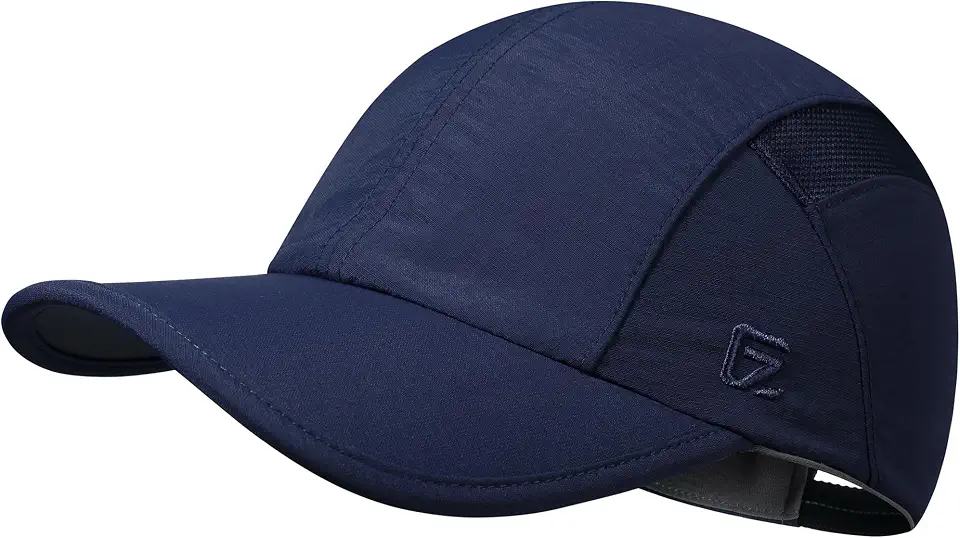 GADIEMKENSD UPF50+ Baseball Cap, Cooling Sweatband, Mesh Panels and Lining, Anti- Glare, Adjustable Fit