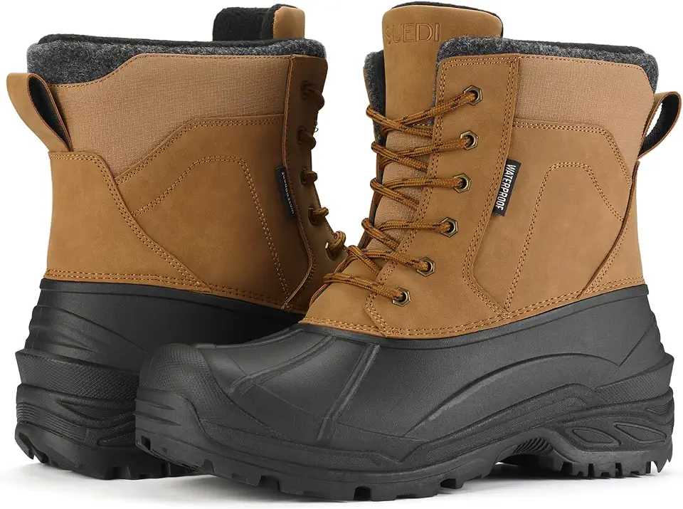 Men's Waterproof Winter Duck Snow Boots