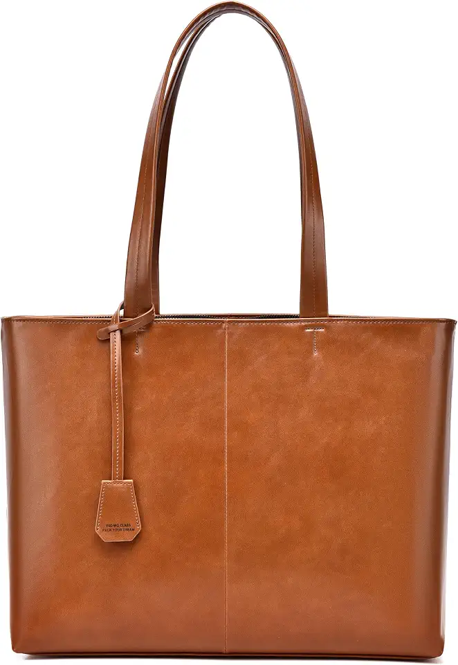 FSD.WG Men's Tote Bag,Business Bag, Leather Briefcase,Elegant Leather（PU）,Large Capacity,Black