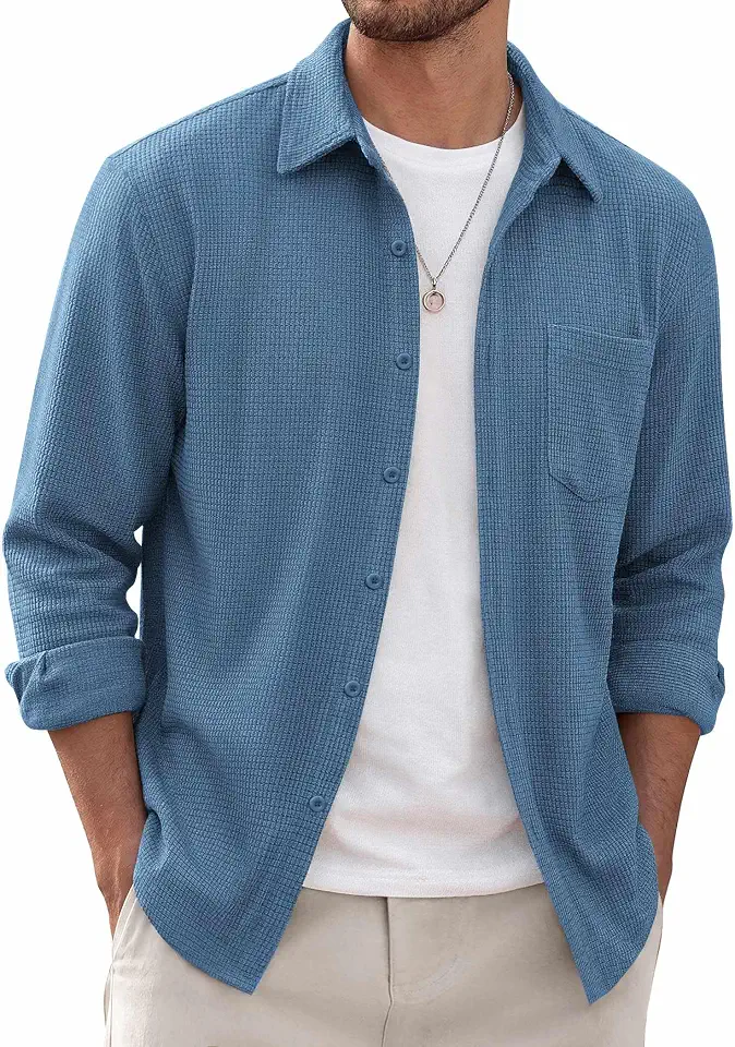 Men's Linen Safari Jacket Overshirt