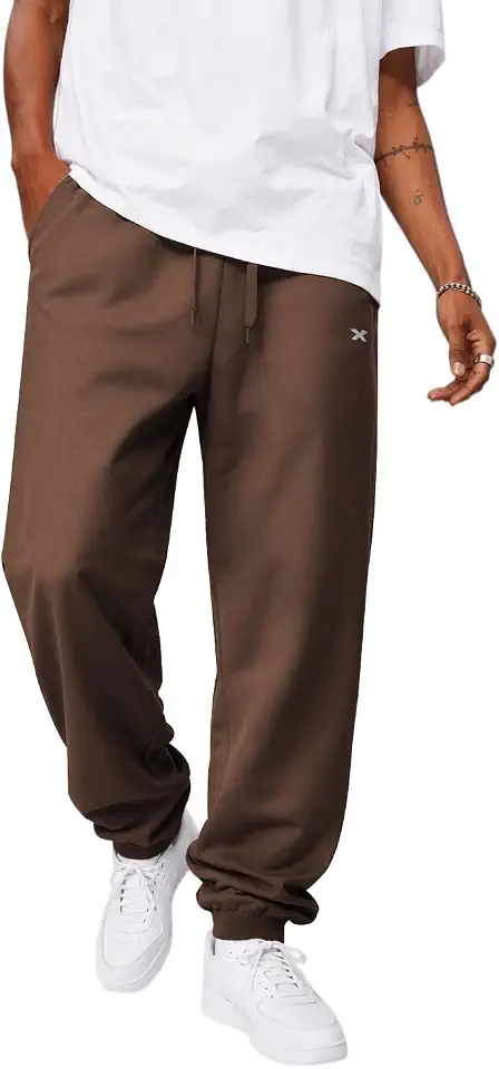 COOFANDY Men's Fleece-Lined Sweatpants Loose Fit Joggers with Pockets