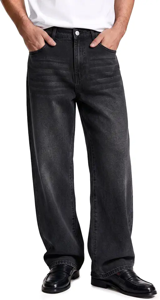 Men's Vintage Wash Straight Jeans