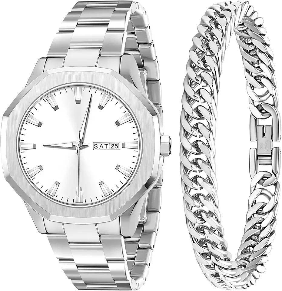 Men's Stainless Steel Bracelet Watch