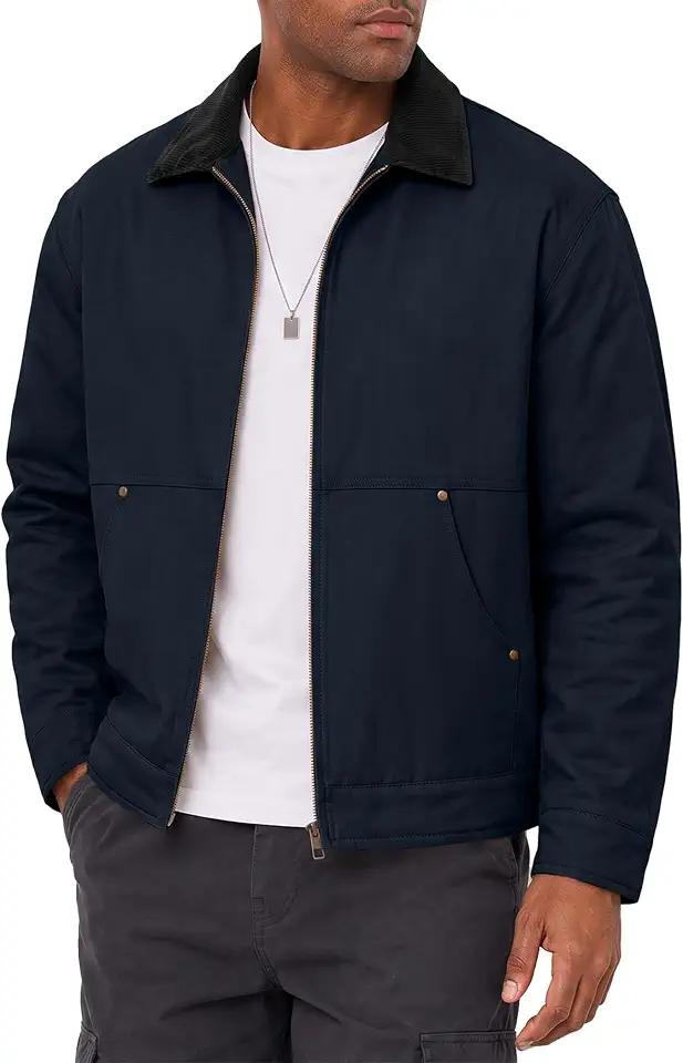 Men's French Blue Moleskin Chore Jacket