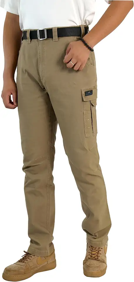 Men's Work Pants, Construction Cargo Carpenter Canvas Duck