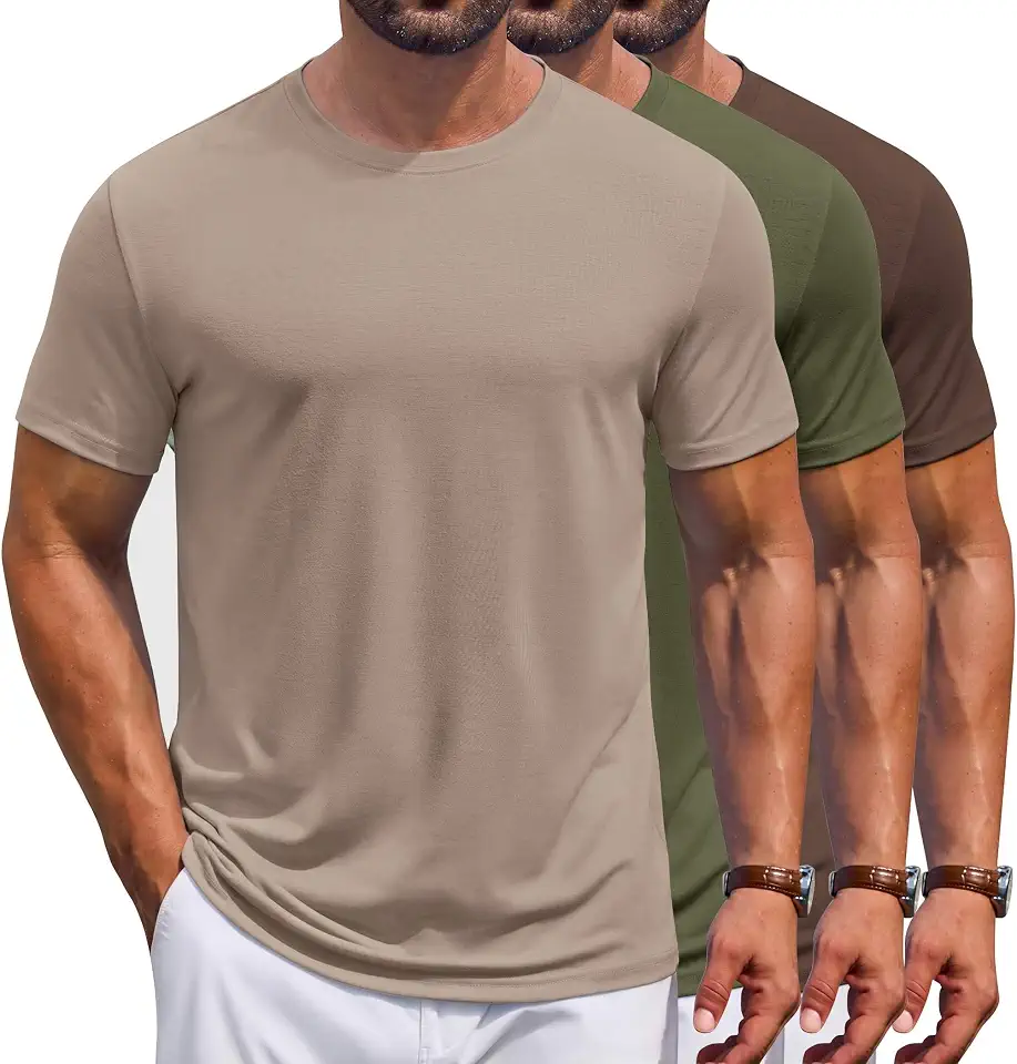Global Recycled Standard COOFANDY Men's T Shirt Short Sleeve Casual T-Shirts Crew Neck Basic Tee Shirts