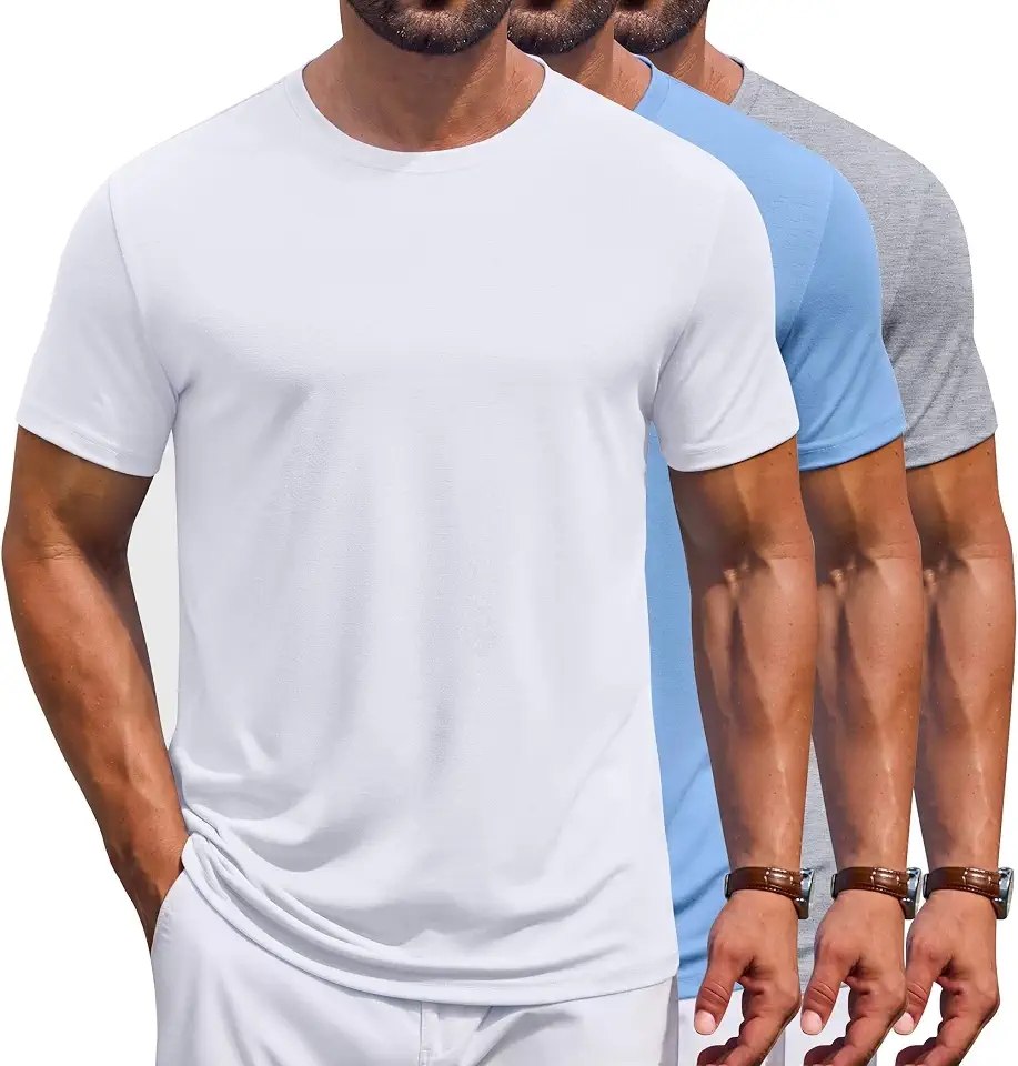 Global Recycled Standard COOFANDY Men's T Shirt Short Sleeve Casual T-Shirts Crew Neck Basic Tee Shirts
