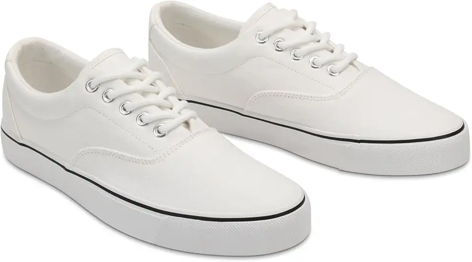 Men’s Lace-up Classic Fashion Sneakers Low Top Casual Canvas Shoes