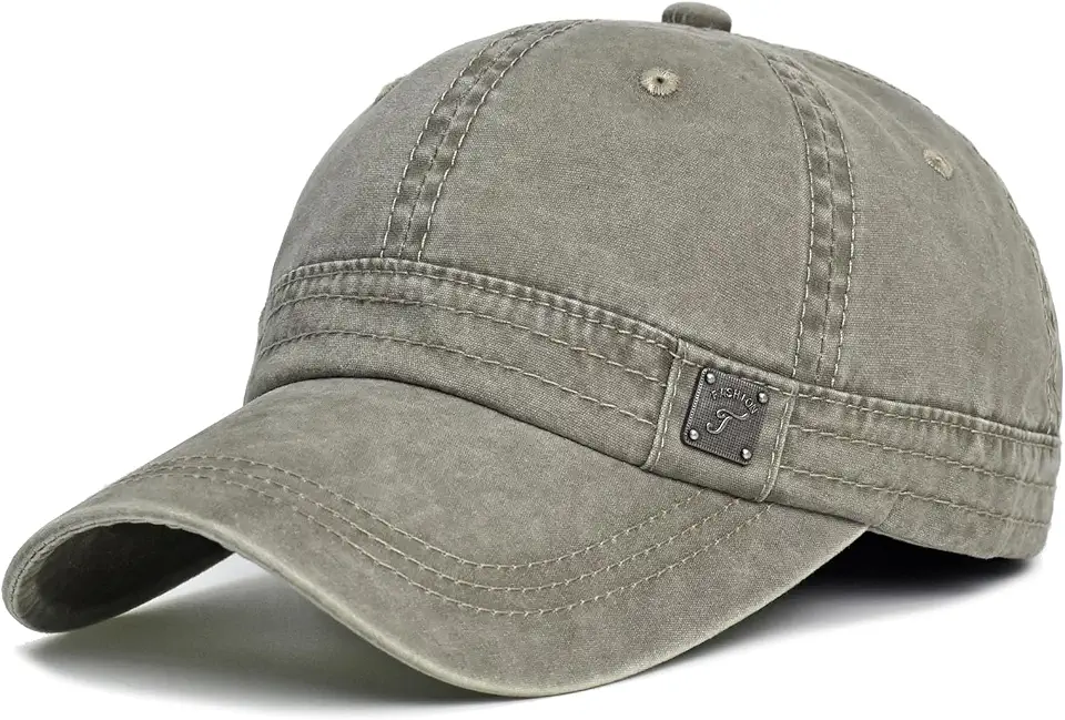 Vintage Washed Cotton Adjustable Baseball Cap for Men Women Low Profile