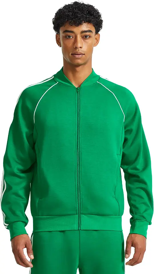Ouber Men's Retro Track Jacket Training Colorblock Sportswear