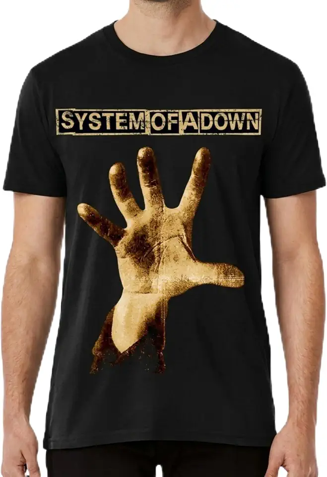 System of A Down Classic Hand Unisex Graphic Tees - Black
