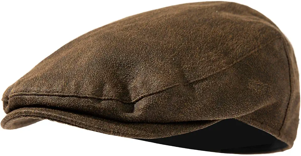 Global Recycled Standard TOP-EX UPF 50+ Waterproof Newsboy Flat Cap for Men, XL/XXL