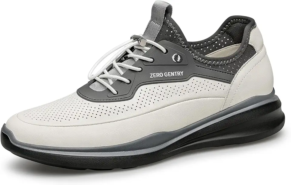 ZRO Men's Lightweight Leather Slip-On Walking Sneakers, EPR Cushion Sole