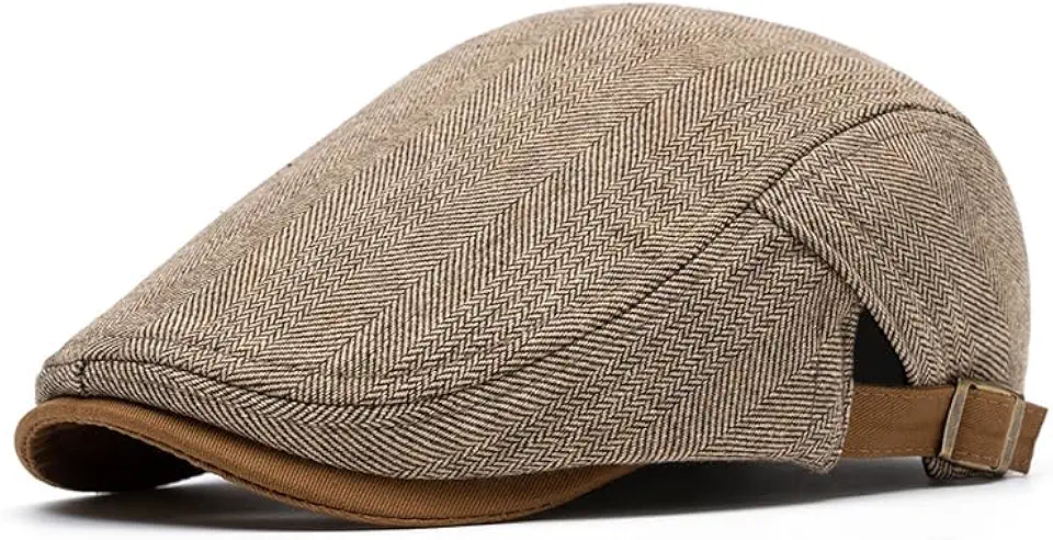 Men's Cotton Flat Ivy Gatsby Newsboy Driving Hat Cap