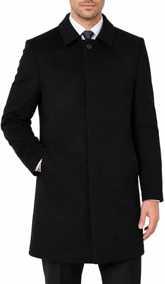 Men’s Northfall Classic Fit Wool Blend Coat | Down Alternative Insulated Overcoat | Maximum Warmth Winter Topcoat