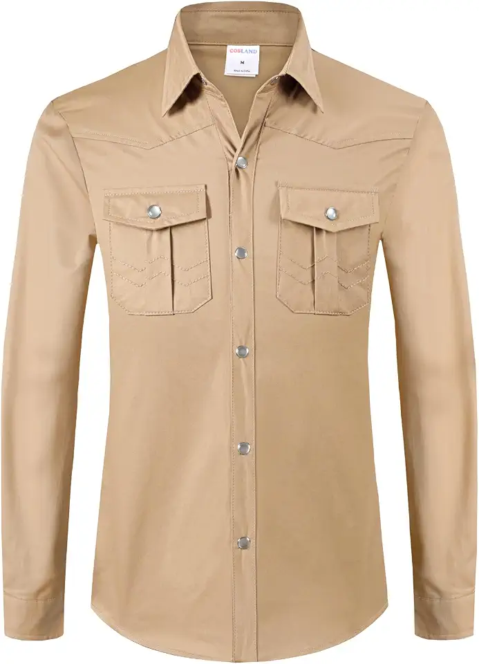 Men's Western Denim Pearl Snap Shirt