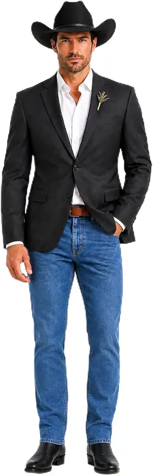 Men's Regular FIT Western Blazer