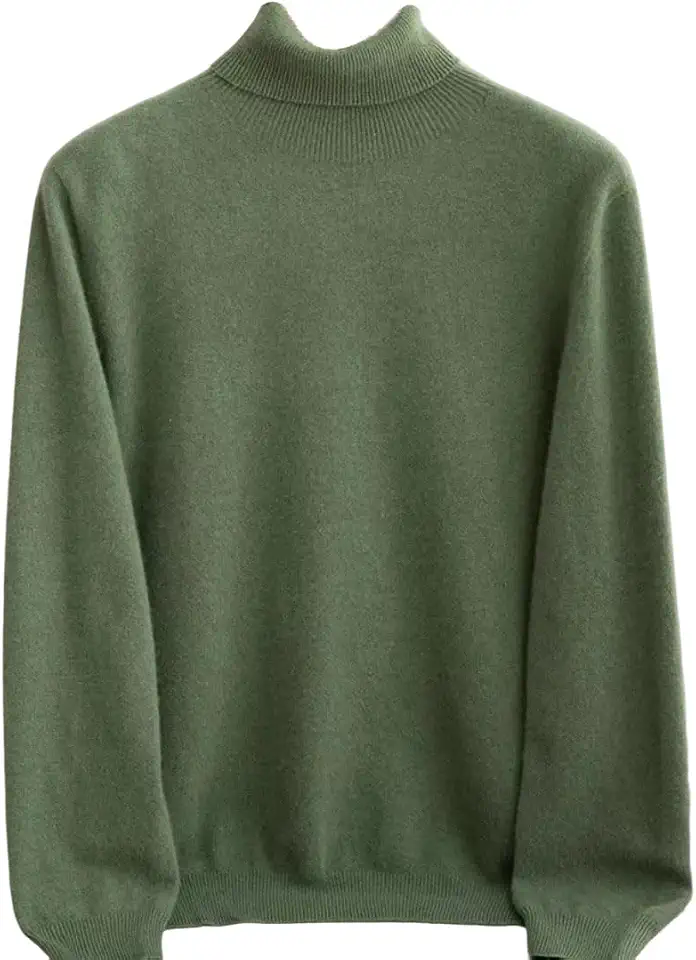 Men's Autumn/Winter 100% Merino Wool Turtleneck Sweater