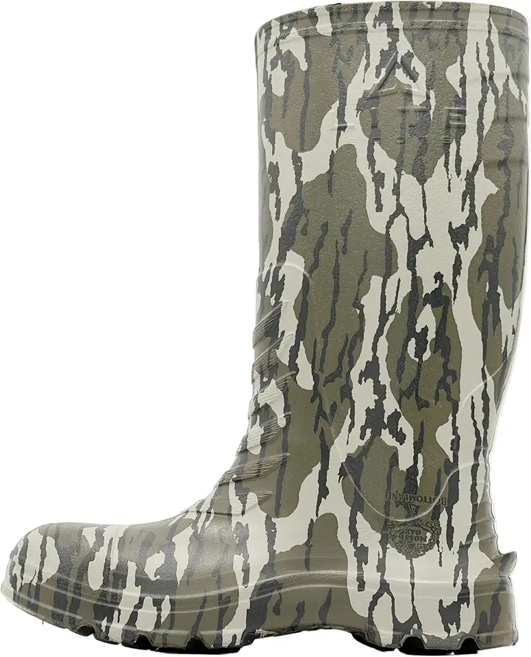 Rubber Hunting Boots for Men – Ultra-Light 13 oz EVA, 16" Waterproof Pull-On Boots for Early Season Hunting, Fishing & Farm Work, Non-Slip Mud Boot.