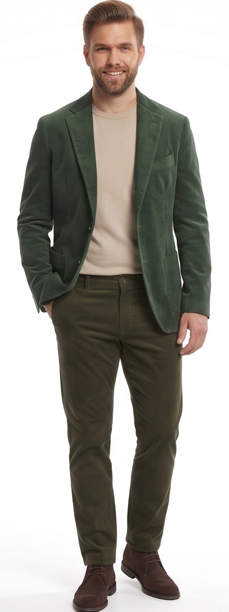 Smart Casual Olive and Green Earth Tones Outfit